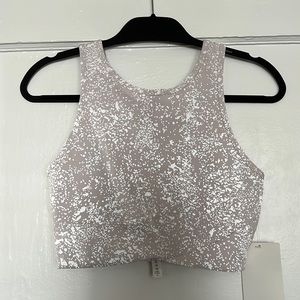 NWT Lululemon Energetic Edge Cropped Tank - Reflective Size 6